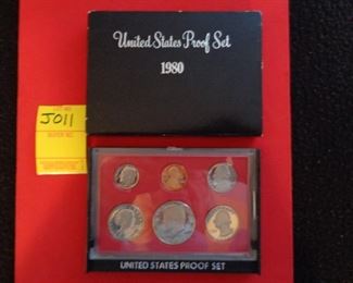 1980 US Proof Set Coins