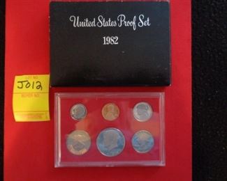 1982 US Proof Set Coins