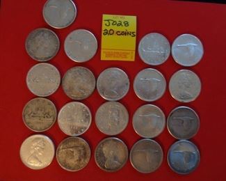 Choice of 20 .800 Canadian Silver Dollars