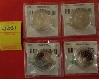 1986 Proof Commemorative Half Dollar Statue of Liberty