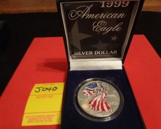 1999 American Painted Eagle in box with Certificate