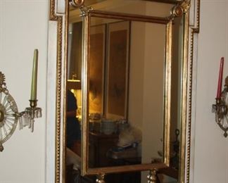 gold-leaf/white Mirror - asking $550