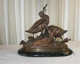 Bronze sculpture on marble base, by french sculpture Paul Edouard Delabrierre, c. 1854 - asking $ 495.