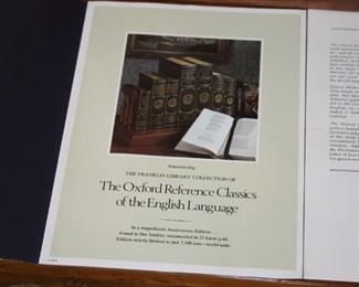 500th Anniversary Edition of the Oxford Reference Classics of the English Language - $395.00