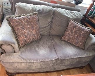 Micro-suede sofa!!! Super comfy & in great condition! It has a matching 3 seat sofa as well!!!