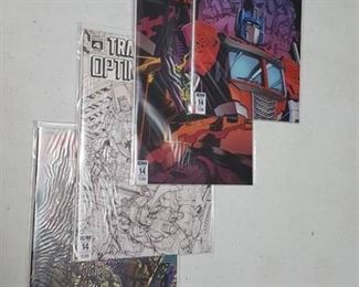 4 Optimus Prime comics, issue 14