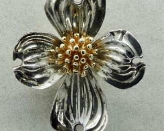 Sterling silver and 14K Gold