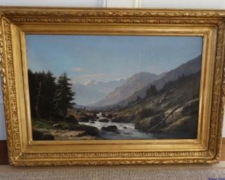 Henri Mosny landscape painting