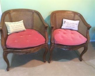 Wicker Wood Chairs