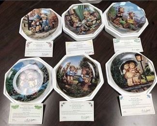 Danbry Mint Hummel 23K Collector Plates