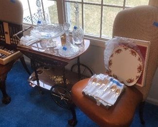 2 inlaid old new stock Italian t carts 