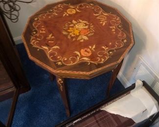Inlaid table music box