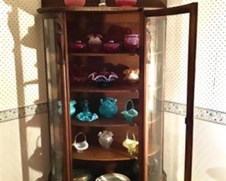 Fenton Collection, Cranberry, Aqua, Opalescent