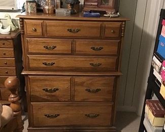 Wood Chest of Drawers 