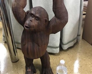 Monkey Wood Carved