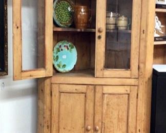 Antique Pine corner cabinet