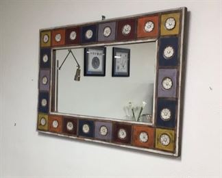 32 x 48 1/4 Pier One mirror “multi color patchwork”