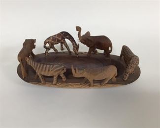 Vintage Kenya African Noah’s Ark Bowl 