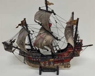 Vintage Santa Maria 1492 Wooden Ship, Germany 