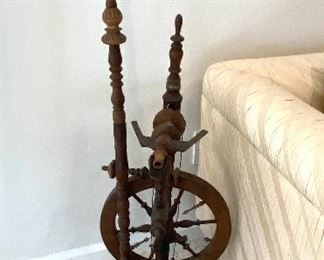 Very Old German Spinning Wheel . . . . Mid 19th Century