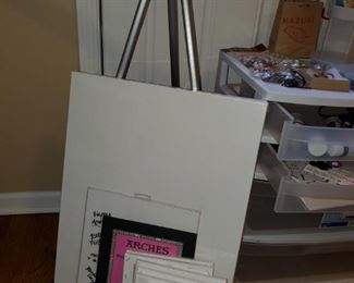 Art Supplies, Easel, Art boards 