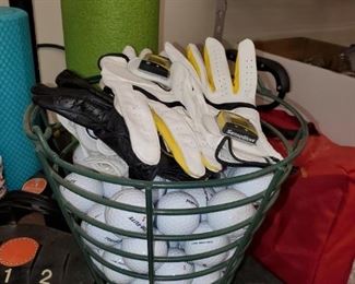 Golf Balls, Golf Gloves 