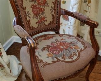 Needlepoint chair, 