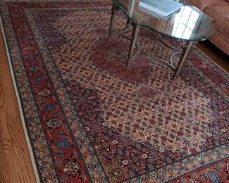 Hand woven area rug, 11x7