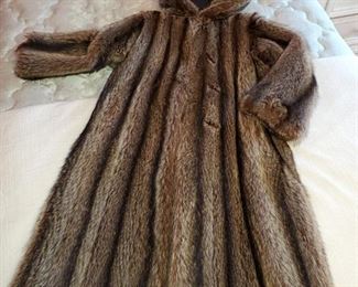 Raccoon Fur Coat, W/ Hood