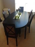 Shermag Florence Collection Large Dining Table and Chairs