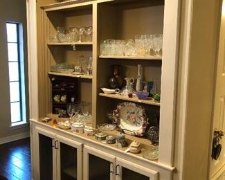 Glassware, Lenox, Wedgwood, Fitz & Floyd, crystal