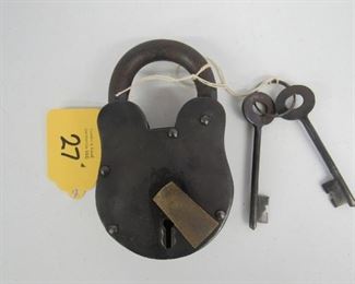 cast iron lock & key