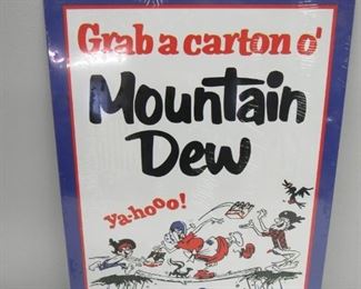 Mt. Dew retro repro sign