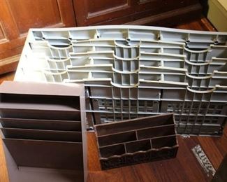 Lot of 3 Office Paper Organizing Trays | Largest Organizer - 31" Wide