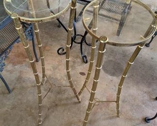 Faux Bamboo Plant Stands 