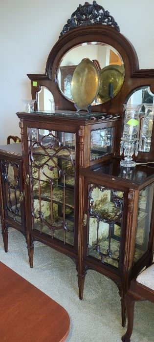 Victorian Wine and Cake Cabinet 17 1/2" Deep, 57" wide