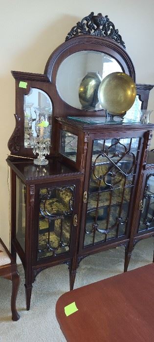 Victorian Wine and Cake Cabinet 17 1/2" Deep, 57" wide