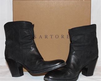 Lot 36 Sartore Leather and Suede Boots (size 37.5) with Dust Cover and Box 