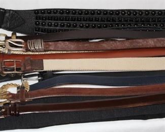Lot 29 + 30 Assorted Leather Belts