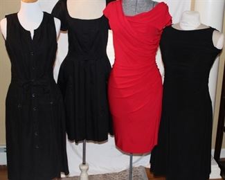 Lot 76 Four Day to Evening Dresses by Melinda Eng and Gerard Darel