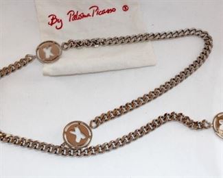 Lot 64 Chain Belt by Paloma Picasso with Bag