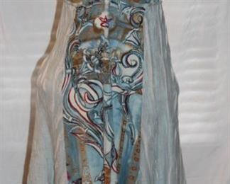 Lot 106 Save the Queen Mixed Media Print Dress with Charm Accents, Size 6