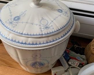 Minton China pot , 12” H 