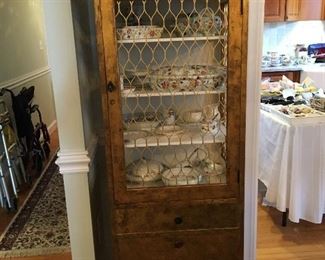 Painted cabinet from a dentist's office