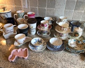 Vintage porcelain teacups 