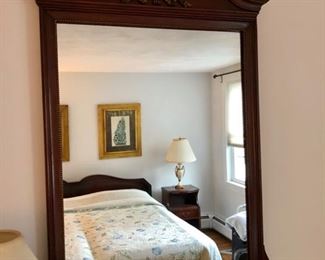 Mahogany mirror 44”