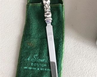 Vintage Gorham/Whiting sterling silver letter opener Lily pattern  