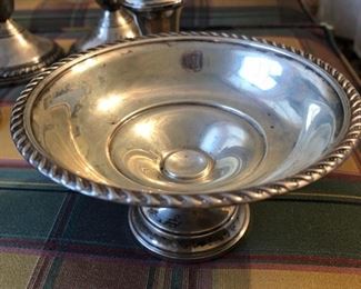 Sterling silver compote dish 