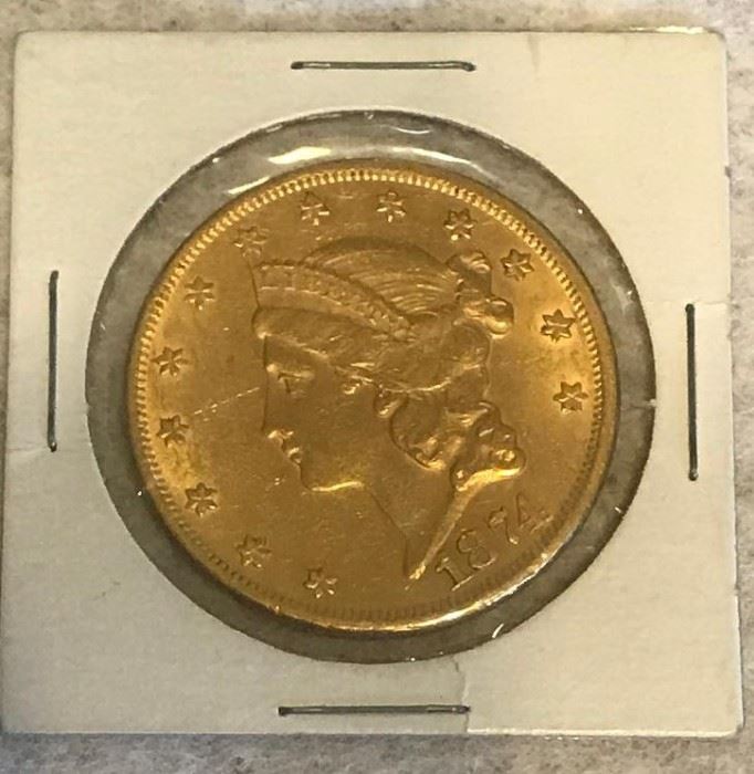 $20 Gold Coin (1874)