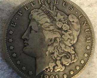 1891 Morgan Silver Dollar -O-